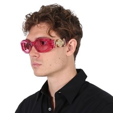 Versace Pink Irregular Men's Sunglasses VE4425U 542184 53 VE4425U 542184 53