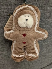 Boyds Bears “Lil’ Ginger” Gingerbread Bear Ornament • Genuine Boyds • Holiday