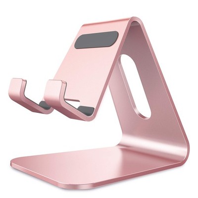 CreaDream Cell Phone Stand, Cradle, Holder, Aluminum Desktop Solid, Rose Gold 
