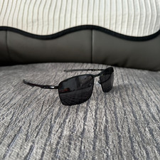 Oakley Conductor 8 OO4106 Polarized Sunglasses Black Frame Black Lens Vintage