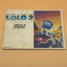 ADVENTURES OF LOLO 2 NES Instruction Manual Only
