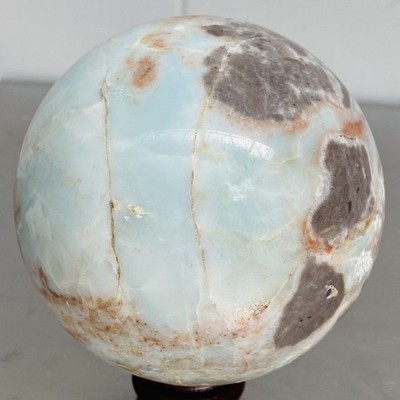 Natural amazon stone quartz ball crystal sphere healing 1400G (3.08LB)