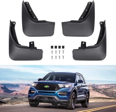 4 Pack Truck Mud Flaps for Ford Explorer 2020-2025 Front and Rear Splash Guards