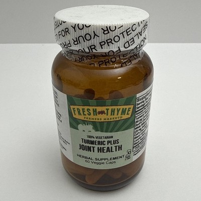 Turmeric Plus Joint Health - 60 Veggie Caps - 100% Vegetarian - Exp 10/2030
