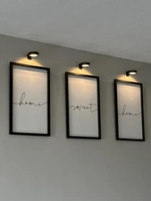 3Pack LED Picture Lights 3Pack LED Picture Lights for Wall Rechargeable Battery