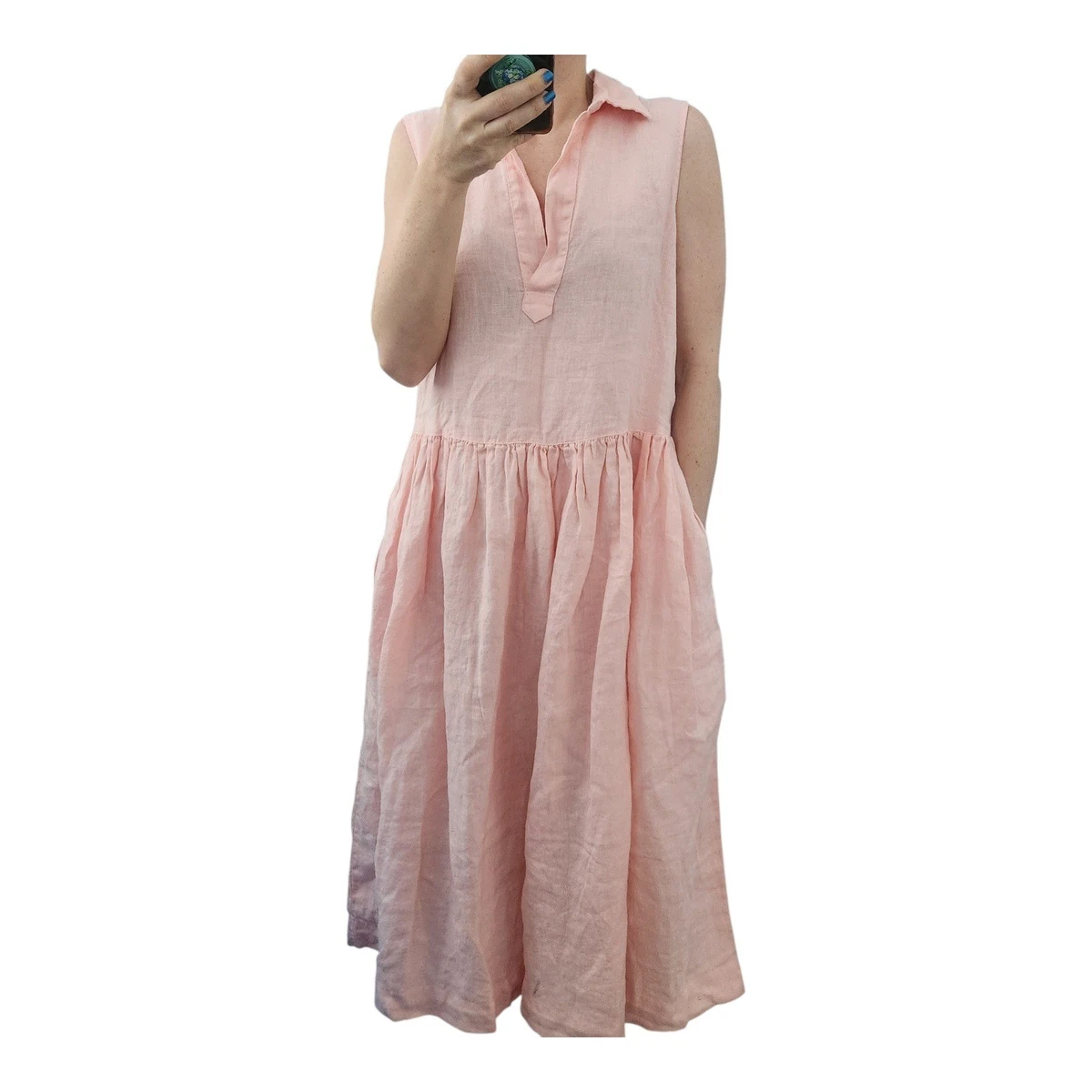 Regular Size Linen Dresses Midi for sale | eBay