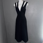 BCBGMAXAZARIA Black Halo Jackie O V-Neck Wide Strap Jumpsuit Romper Womens XS — photo 6