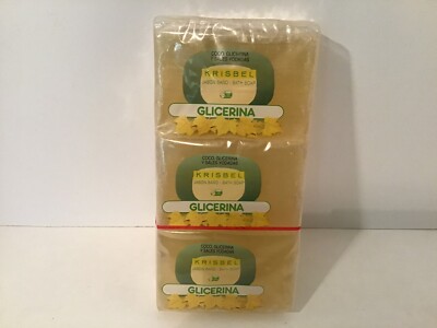 3 bars Glicerina Soap Krisbel made In Spain 4.4 Oz Bars Sealed