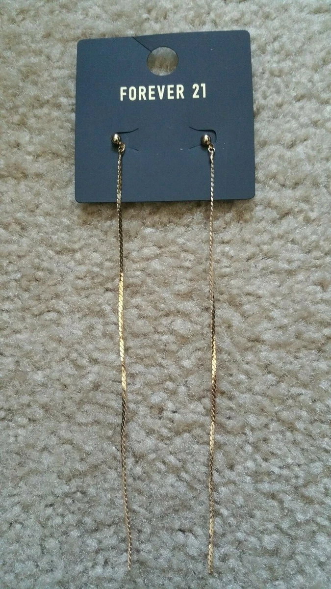 Chain drop earrings forever best sale 21