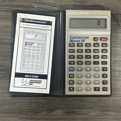 Construction Master IV Calculator Calculated Industries Model 4045 Works