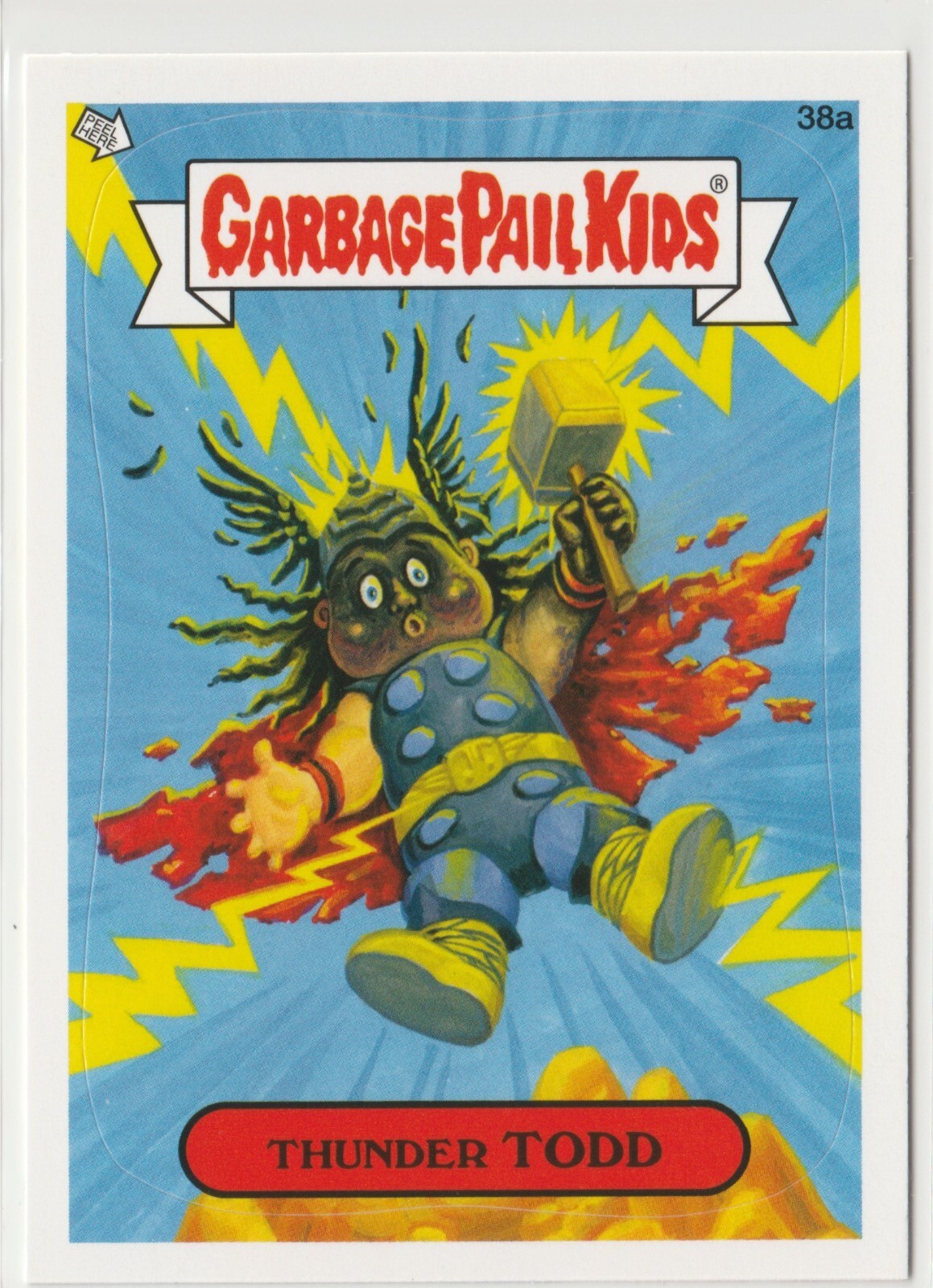 Thunder Todd #38a Thor Garbage Pail Kids GPK 2012 Series 1 BNS1 Brand New