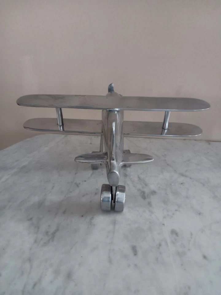  Aluminum Hand Crafted Airplane - Image 3 of 4