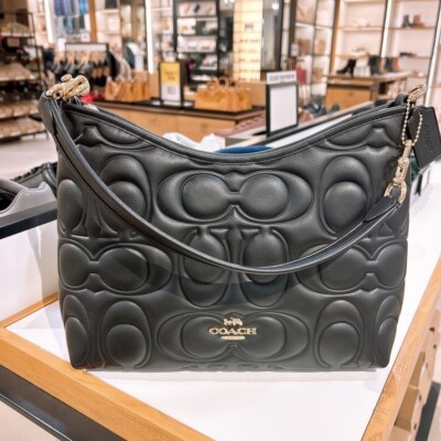バッグ COACH oneshoulder bag signature archive NWT Coach Laurel Shoulder Bag In Blocked Signature Leather CZ184