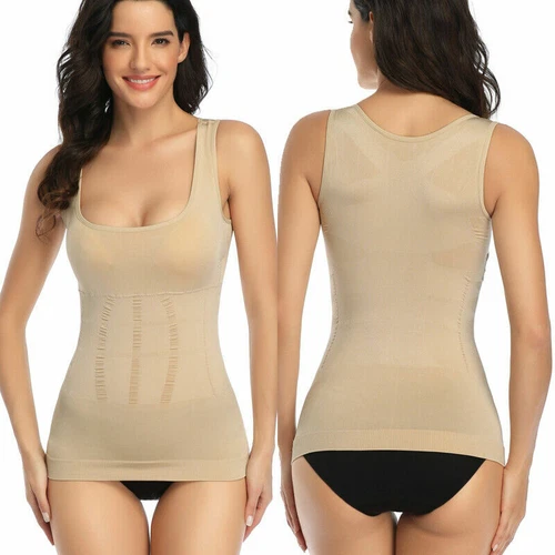 New Ladies Women Seamless Control Vest Body Shaper Shape Wear Under Wear - Bild 14 von 23