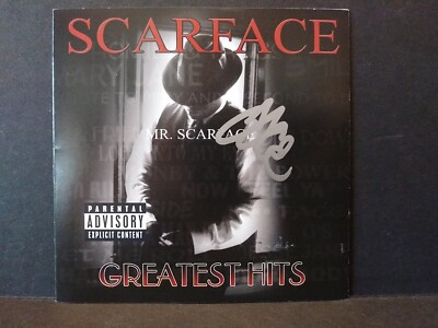 【未使用】 GETO BOYS SCARFACE Greatest Gits Scarface Signed Greatest Hits Geto Boys Houston Rapper