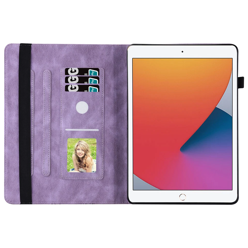 For iPad 10.2“ 9th 8th Gen/Pro 11"/Air/mini Butterfly Leather Smart Case Cover  - Image 2 of 4