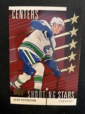 19-20 UD Series 1 Hockey Shooting Stars Red SP SSC-10 Elias Pettersson