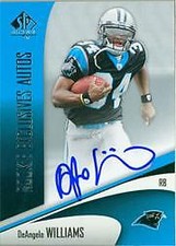 A7893- 2006 SP Authentic Rookie Autographs #READW DeAngelo Williams Auto /100