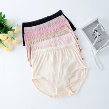 Large Ladies Knitted Silkworm Silk Briefs Knickers Panties Underpants Underdress