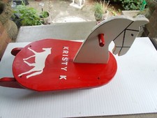 VINTAGE Toddler Baby CHILD'S WOODEN ROCKER HORSE SEAT TOY "KRISTY K"