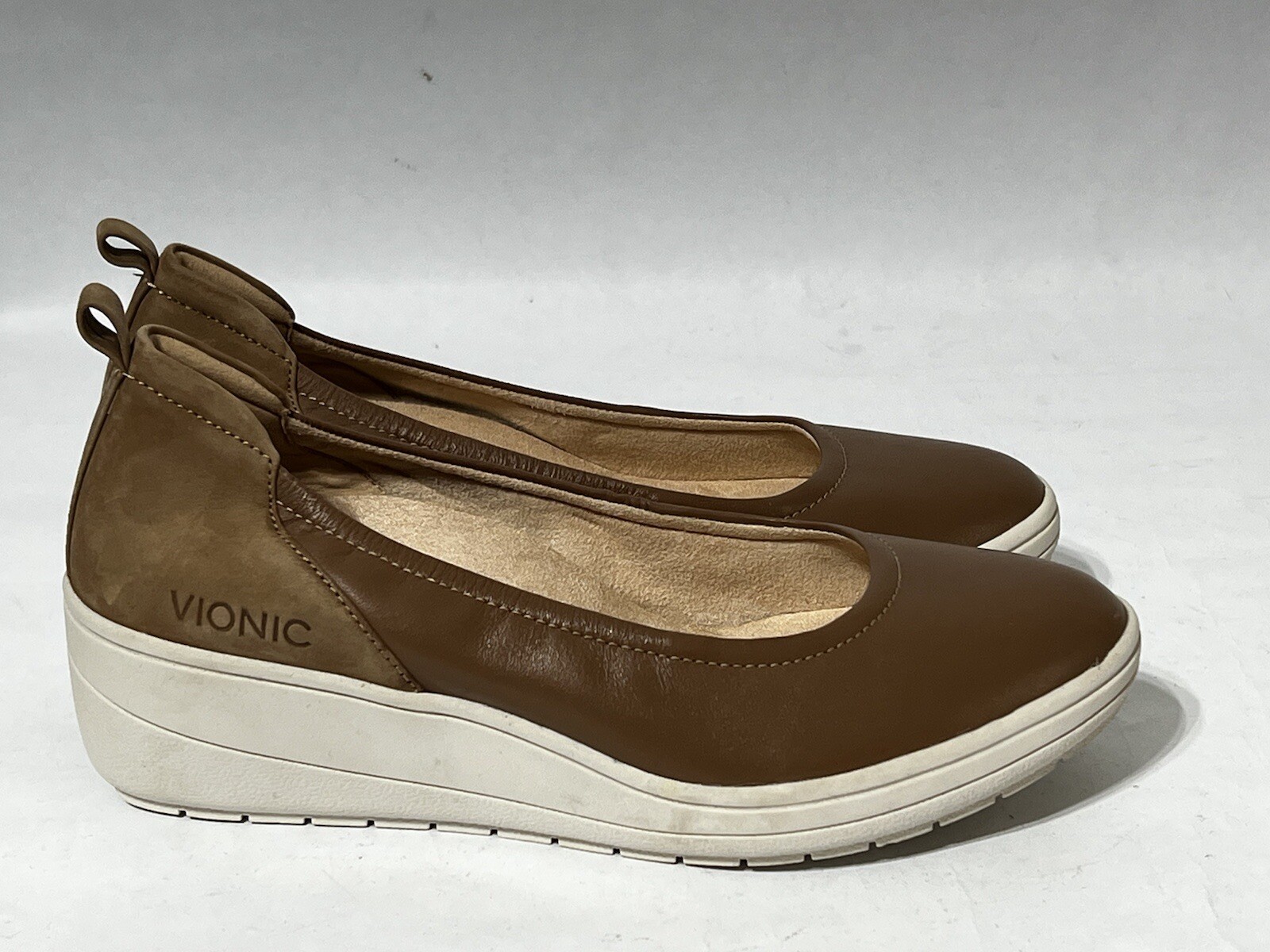 Vionic Jacey Wedge Comfort Shoes, Women's Size 7 Brown Slip on NEW MSRP  $109.95 | eBay