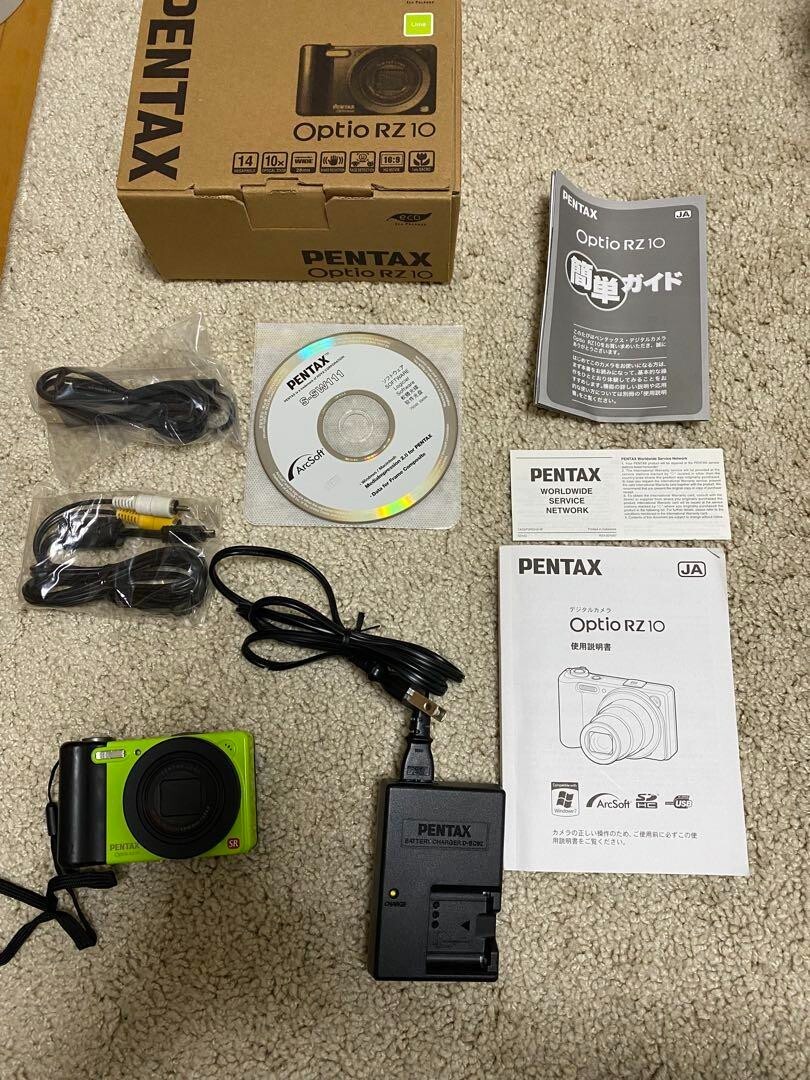 PENTAX Optio RZ10 グリーン PENTAX Optio RZ10 Compact Digital Camera Color Lime Green w