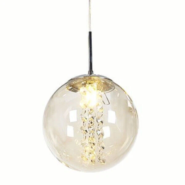 Candelabro de vidro cristal escada lustre loft apartamento sala de estar abajur pingente - Imagem 3 de 4