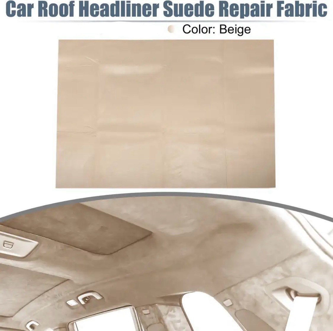 Tessuto scamosciato cielo auto con schiuma - suede headlin fabric foam
