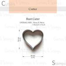 HEART Texture Mat and Cutter for Polymer clay | Textures for Clay imprints