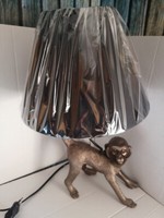 Tischleuchte Tischlampe Affe Lampe Deko Nachttischlampe Dunkelgrau 6LMC0035