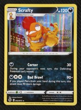 Pokemon Card Scrafty 042/073 Holo Rare Champion's Path NM/M