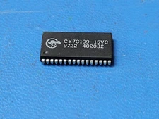 (2 PCS) CY7C109-15VC CYPRESS Standard SRAM, 128KX8, 15ns, CMOS, SOJ-32