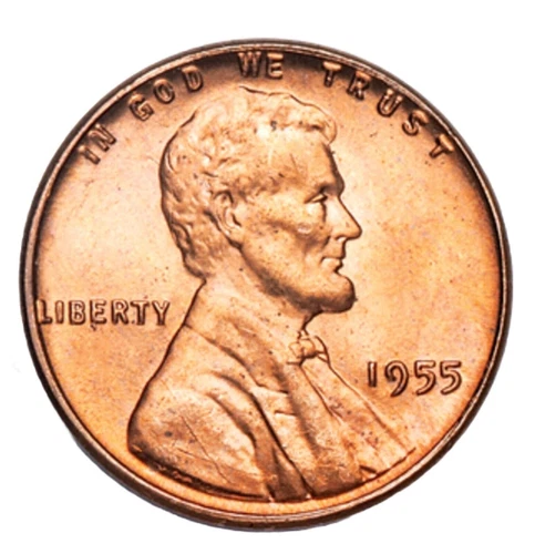 1955-P Lincoln Wheat Cent Choice Gem Red BU 1c Fast Shipping With Tracking