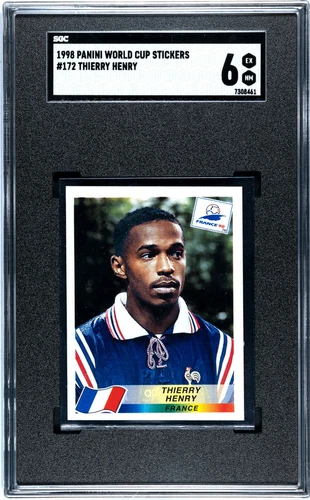 Panini Soccer Sticker Thierry Henry # 172 World Cup France 98 1998 SGC 6 EX-NM