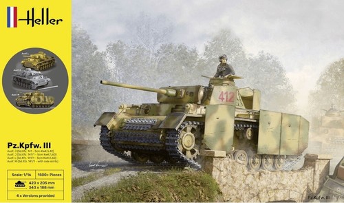 Heller 30321 1:16th scale PZ.KPFW.III AUSF. J,L,M (4IN1) EX Trumpeter Kit - 第 1/2 張圖片