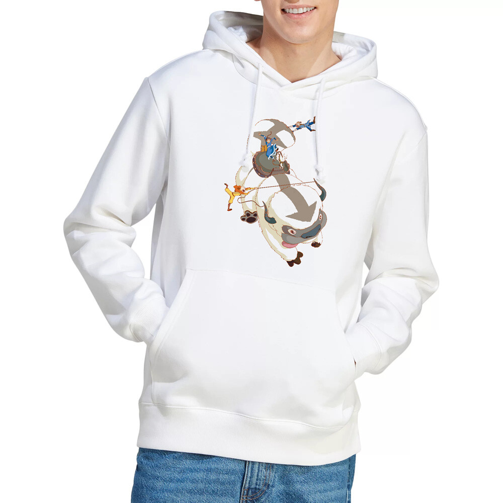 Avatar The Last Airbender Hang On Appa Hoodie S-2XL, White UK