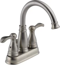 Delta Faucet 25984LF-BN Porter Two Handle Centerset Bathroom, Brushed Nickel