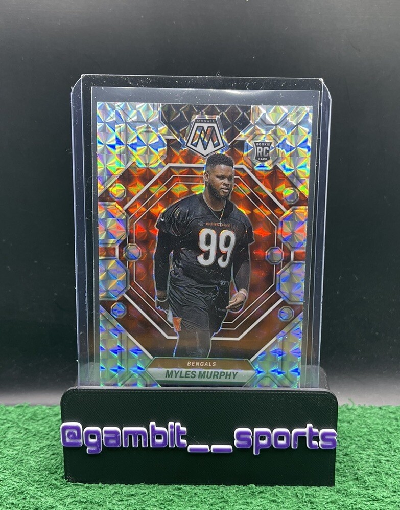 2023 Panini Mosaic Myles Murphy Rookie #351 Silver Mosaic Prizm Bengals RC