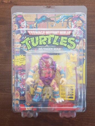 MOC Playmates TMNT Mutagen Man 1990 W/ MOC Case...