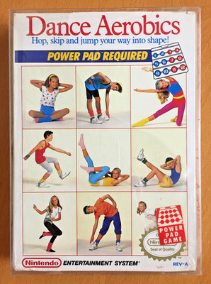 NEW sealed DANCE AEROBICS Nintendo NES REV-A Power Pad Game
