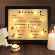 Memorial Gifts LED Shadow Box - Sympathy Gift in Memory of Loved One Gifts, R...