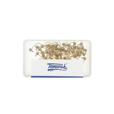 Sickle Jig Heads 1/64 OZ, Gold 50 Pack for Fly Tying Supplies