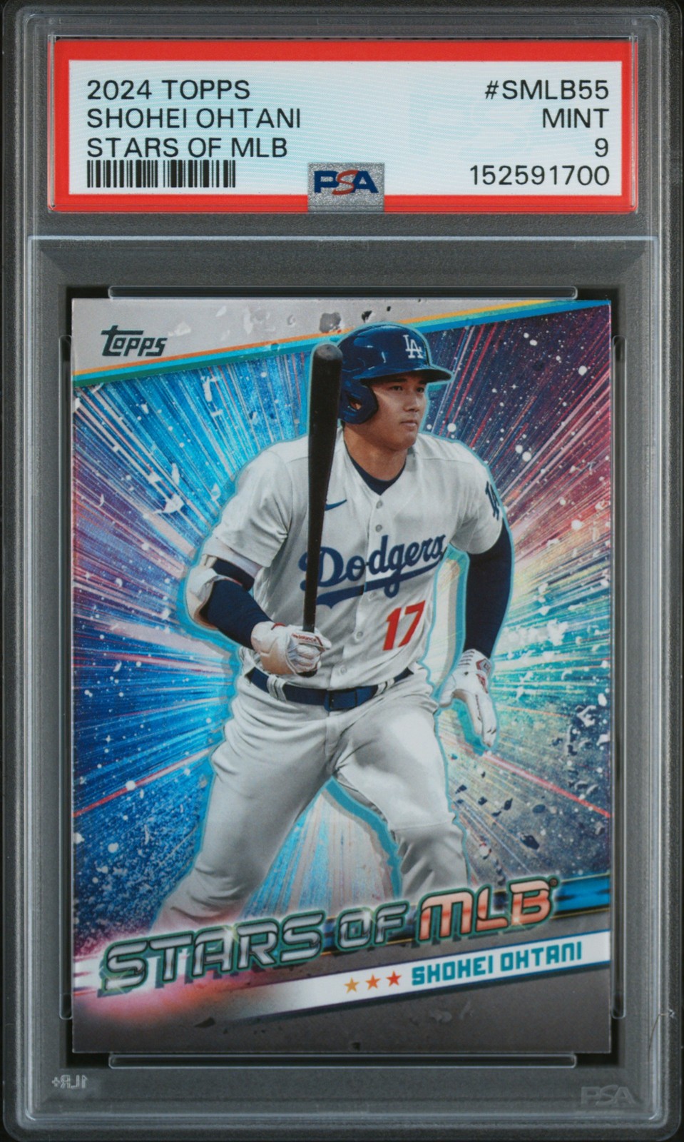 2024 TOPPS STARS OF MLB SERIES 2 #SMLB55 SHOHEI OHTANI PSA 9