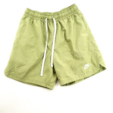 Nike Club Mens Woven Flow Shorts Green Size S