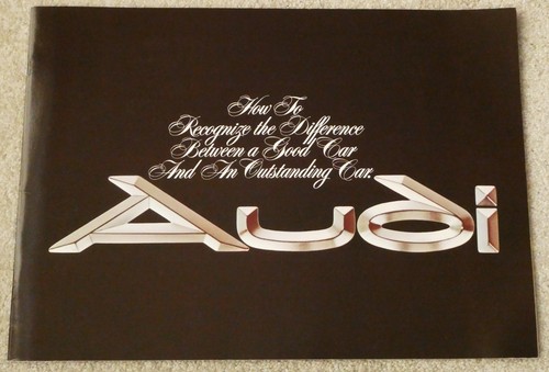 Original Large 1976 Audi 100 LS Dealer Sales Brochure 16-Page 10" x 14" Specs