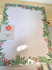 Gartner S Studio's 40 Piece Christmas Themed Stationery Sheets 8.5" X 11" NIP