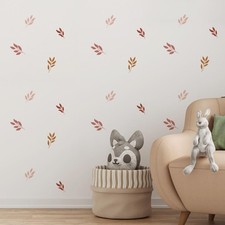QUCHENG Boho Wall Stickers Girls Bedroom Removable 8.28 5.83 inches, E