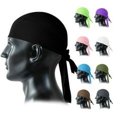 Do Rag Skull Caps Sweat Wicking Doo Rags Cooling Helmet Liner Cycling Bandana