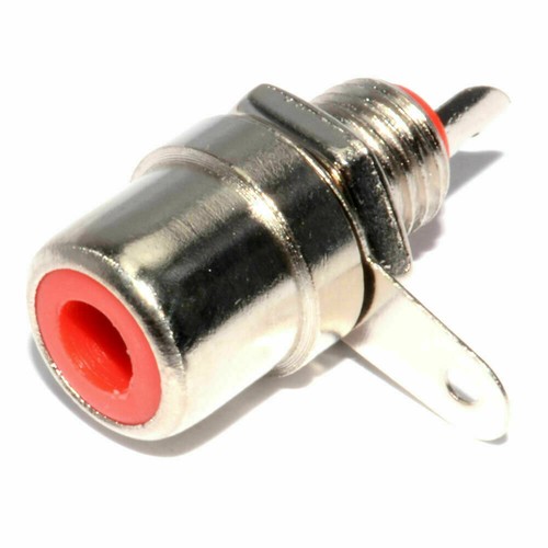 10 x Red Phono RCA Socket Solder Terminal End - Afbeelding 7 van 12