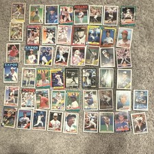 Topps 80-90s  MLB Baseball Trading Card Lot 50  Cards Kent Hrbek Twins Expos